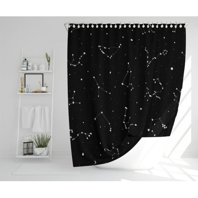 Dimante Polyester Shower Curtain Set