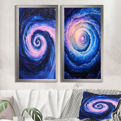 Radiant Aura of Space Vortex I - Astronomie, art mural, astronomie, impression d'art mural 2 pièces