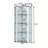 Wall Mounted Corner Cabinet with Featuring Four-tier Storage