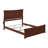 Daury Solid Wood Foundation Bed with Matching Footboard and Built-in Charging Station-5929574-5929573