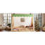 Lit double pleine grandeur avec tente et cadre en lin-990436984-990436990