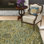 Tapis oriental vert foncé / tabac Asan