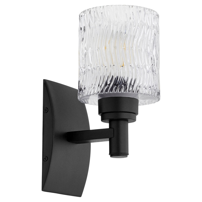Marjoram Steel Armed Sconce, Noir