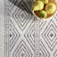 Tapis à rayures intérieur / extérieur gris / blanc Mikole-1553384994