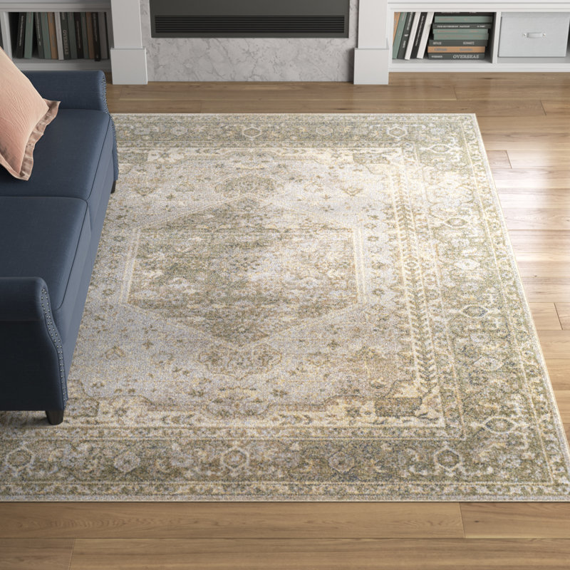 Tapis oriental en polyester tissé à la machine Binyer Kinyon, Rectangle 7 pi 10 po x 10 pi 2 po
