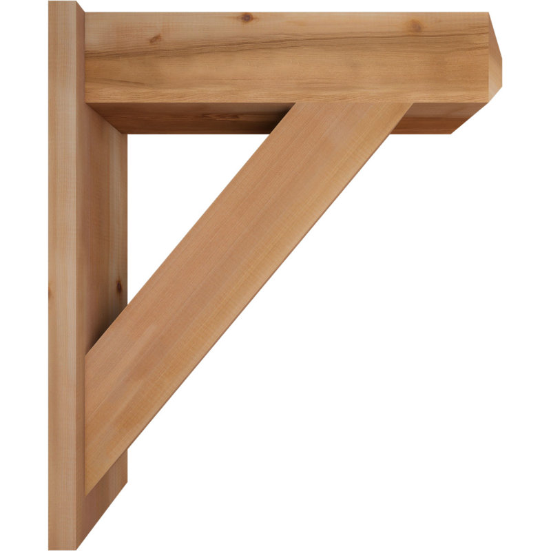 Artisan traditionnel en bois rustique, P 28 po x H 32 po, Cèdre rouge occidental l 7 1/2 po (lisse)