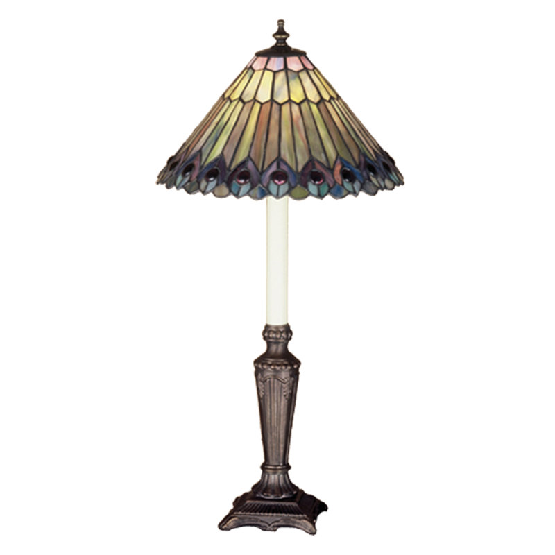 Lampe de table métallique 23 po Tiffany