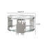 Table basse 201 en acier inoxydable avec verre trempé double couche pour salon moderne, assemblage facile