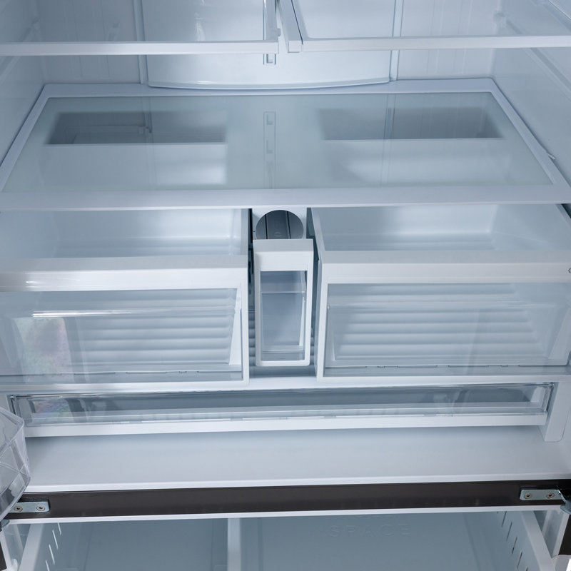 KUCHT Professional 36 in. 28.9 cu. ft. Standard Depth Freestanding French Door Refrigerator in Stainless Steel with Ice and Water Dispenser