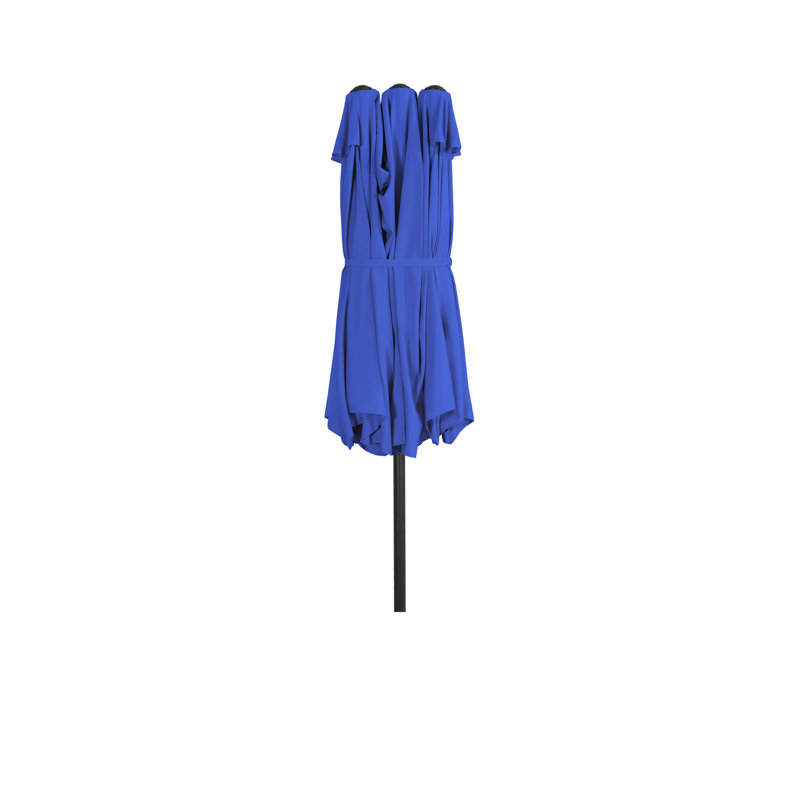 Parasol Pérou avec auvent ventilé 108 po, Bleu royal
