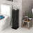 Toilet Paper Cabinet, Small Bathroom Corner Floor Cabinet with Doors and Shelves, Thin Storage Bathroom Organizer-7110615