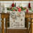 Trees Deer Bells Snowflake Christmas Table Runner