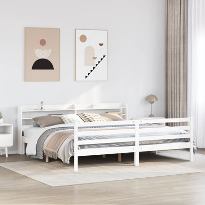 Solid Wood Storage Bed