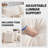 87" Modern Flared Arm Textured Linen Sofa-1080210034