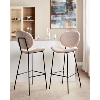 Luana Yes Bar Stool with Iron Frame