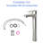 Brushed Nickel Bathroom Sink Faucet, Tall Spout For Hand - Washing Comfort, Single Hole Installation, Precise Water Flow Via Ceramic Valve Heavy Duty Brass, Drip Function Valve, One Handed-129101732