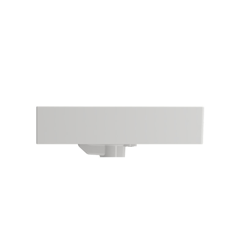 Milano 23.82'' L Bathroom Sink, White, 8" Widespread