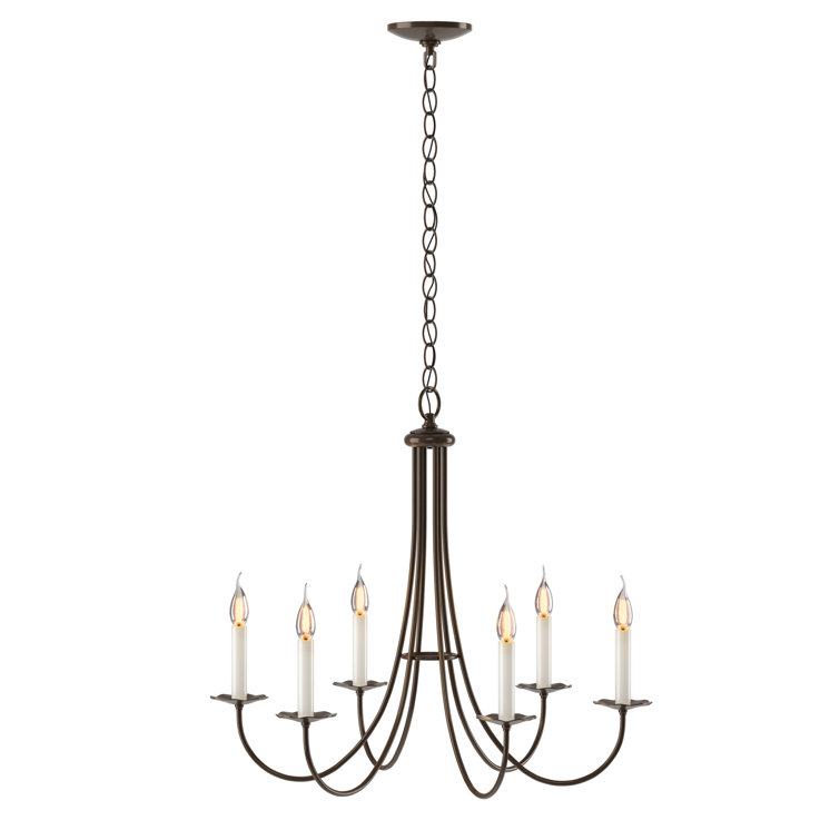 Simple Sweep 6-Light Candle Style Classic/Traditional Chandelier