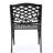 Arm Chair  2  - Classic Scroll Design And Floral Accents Rust- Aluminium Frame 26.21" W X 21.7" D 34.79" H Assembly Needed Of 2 Traditional With Graceful Scroll, Pattern, Legs Cast Aluminum 26.21"W