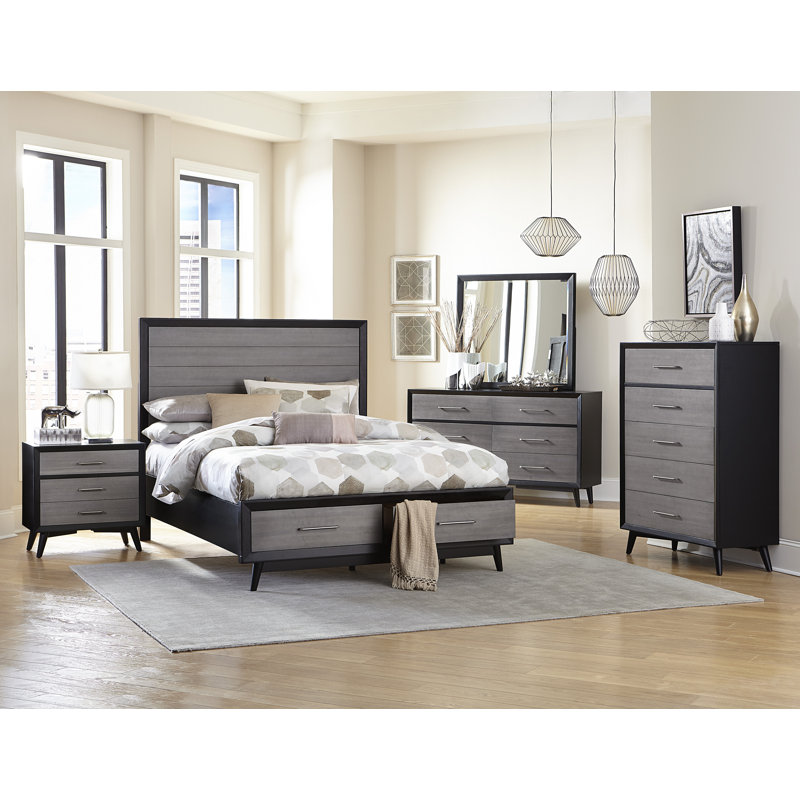 Anayancy 38'' W 5 - Drawer Dresser, Gray