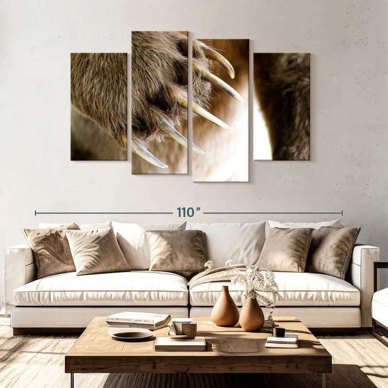 Brampt Bear Claws, 54" H x 84" W