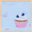 Blueberry Cupcake Print by Katy Montica-2006033322-2006033233