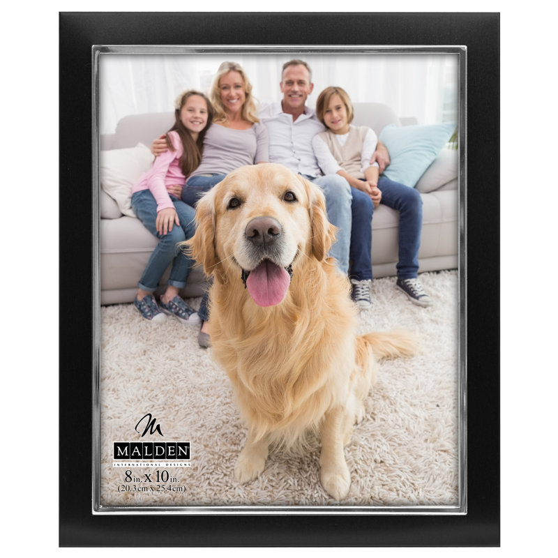 Metal Picture Frame, 8" W x 10" H, Black