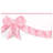 Azaz Pink Striped Bows Border