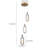 Khatuna 3 - Light Gold LED Pendant