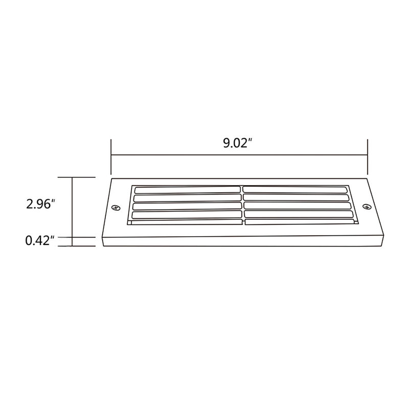 LED Step Light, 9"Width