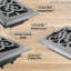 Couvercle de ventilation en acier de l 4 po FLI Products-96813843-96813841