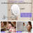 Oval Chrome Metal Magnifying Rechargeable LED Wall Mounted Bathroom Vanity Makeup Mirror-1894975458