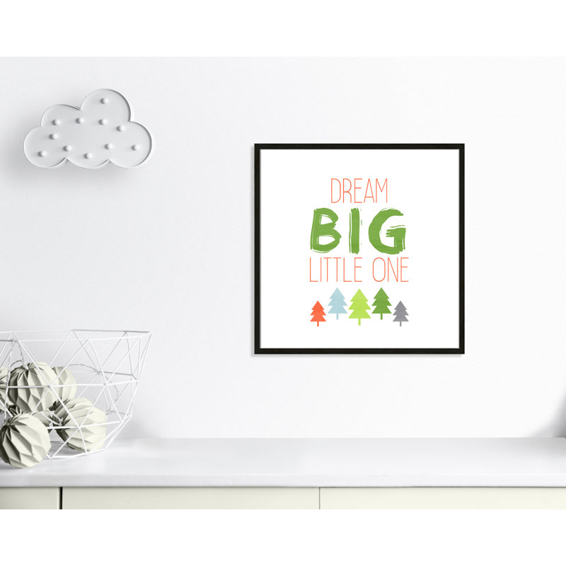 Dino Brave 2, art encadré, 26.5" H x 26.5" W x 1.18" D, Cadre boîte à grain de bois noir