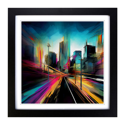 City Of Los Angeles Abstract No.1 - Framed Print