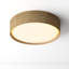 Melanie Single Light Grasscloth Fabric LED Flush Mount