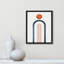 Minimalist Midcentury Orange Navy I by Casa Fine Arts-86579093-86579094
