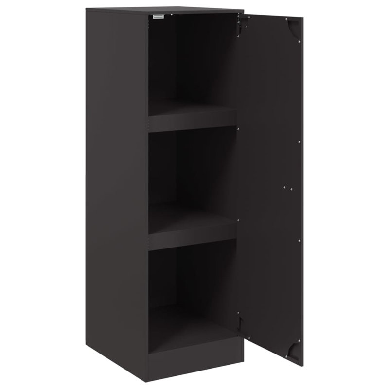 Alyda Steel Accent Cabinet, Black