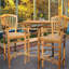 Bauman Outdoor Teak Bar Stool