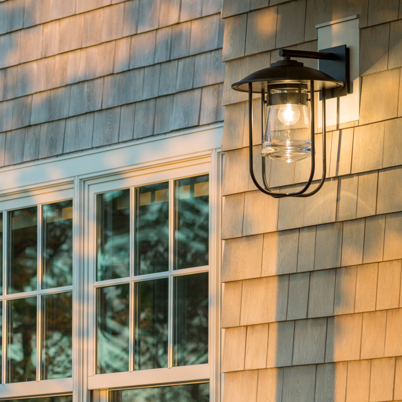 Erlenmeyer Large Outdoor Sconce, Coastal White