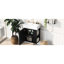 Meuble-lavabo de salle de bain de 21,6 po - vasque en céramique, rangement à droite, armoire noire moderne avec apparence de lavabo-869781670