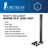 Inspire Railing 39.5-in H x 2.5-in W Aluminum Post with Brackets-70691356