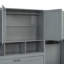 Lit escamotable innovant avec placard, tiroirs et bureau, une solution compacte et fonctionnelle pour les espaces de vie modernes