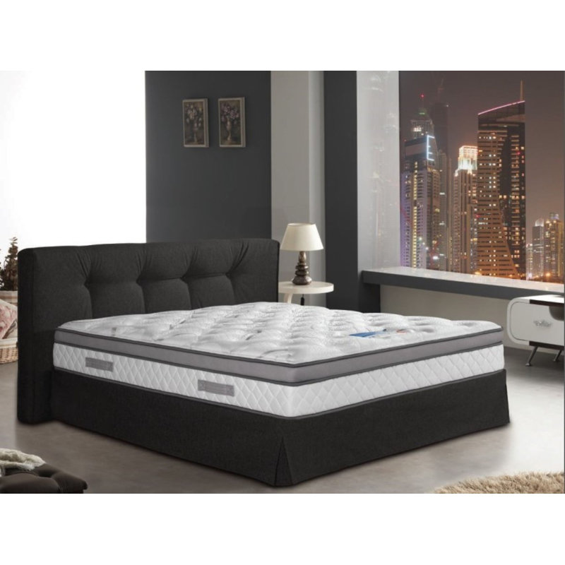 Matelas hybride moyen en mousse viscoélastique imprégnée de gel 10 po BRN GoSleep, Très grand