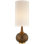 Hunlen Cordless Table Lamp in Burnt Gold with Linen Shade