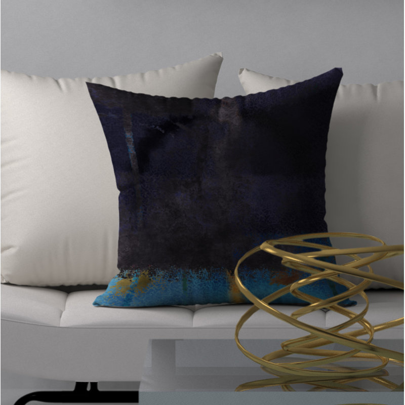 Abstract Throw Pillow, 24" x 24"