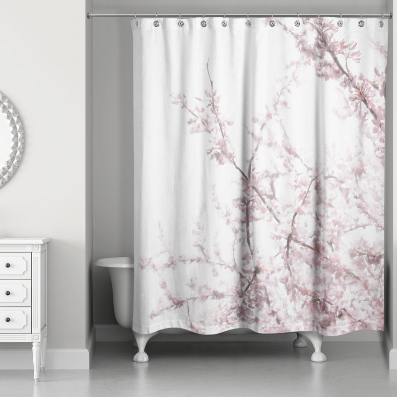 Rideau de douche Ester, Rose