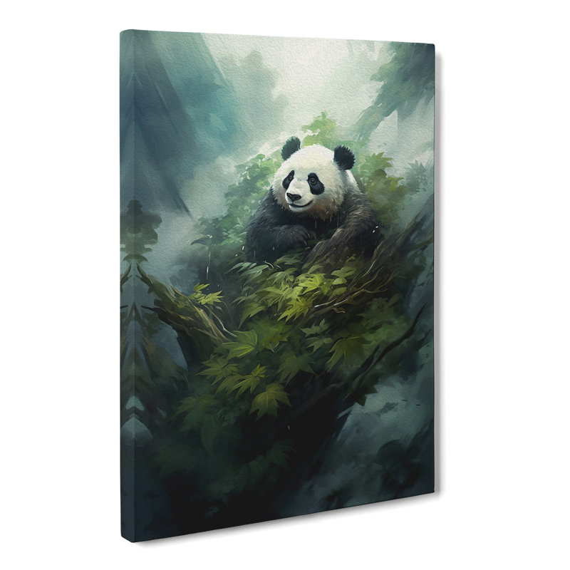 Panda Conceptual - Wrapped Canvas, 60cm H x 40cm W x 3cm D