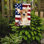 2 côtés en polyester de 2 côtés american drapeau de jardin