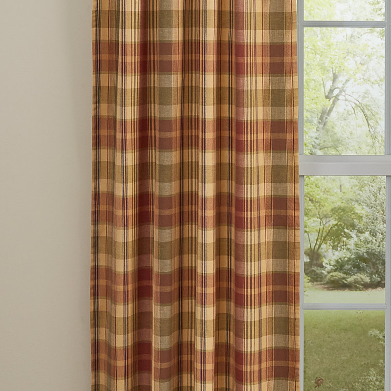 Codie-James Cotton Room Darkening Curtain Pair, 36" W x 84" L