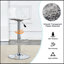 Chaises et tabourets de bar modernes et minimalistes. Peut pivoter à 360 ° et ajuster le levage. Dossier en PET et sièges en polyuréthane. Ensemble de 2. Convient aux bars et aux restaurants